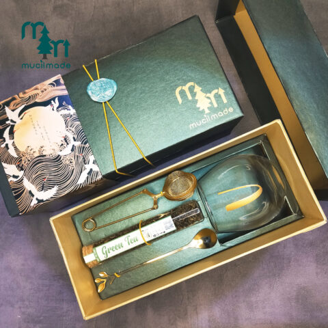 Mini Complete Tube Tea Set with Beautiful Custom Gift Box